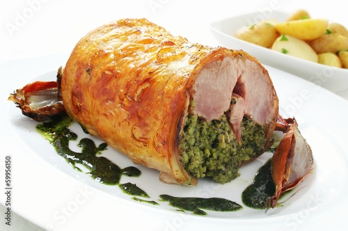 Photo: stuffed lamb shoulder stuffed lamb shoulder