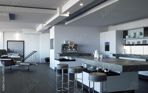 Illustration: Large Kitchen / Living Room Large Kitchen / Living Room