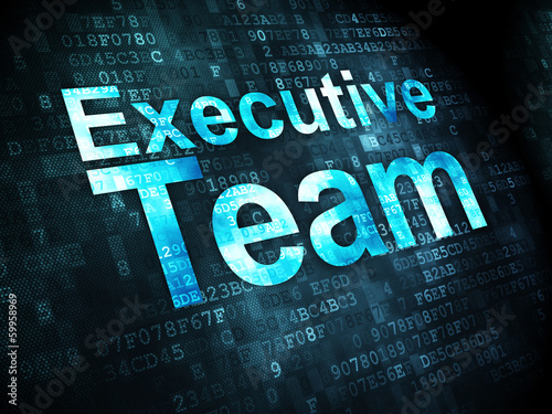 Illustration: Business concept: Executive Team on digital background Business concept: Executive Team on digital background