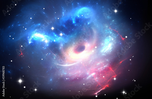 Illustration: Heavy black hole. Heavy black hole.
