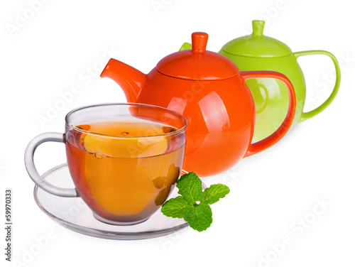 Photo: Glass cup of tea Glass cup of tea