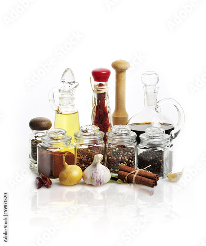 Photo: Spices,Cooking Oil And Vinegar Spices,Cooking Oil And Vinegar