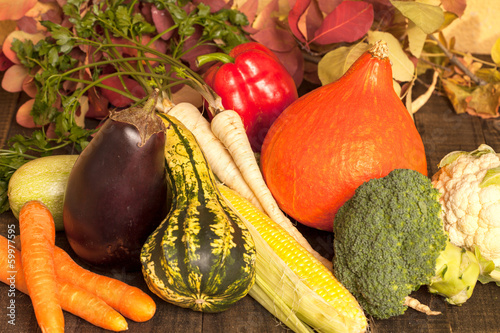 Photo: various vegetables in autumn various vegetables in autumn