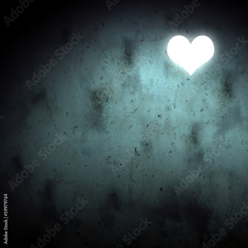 Illustration: White heart White heart