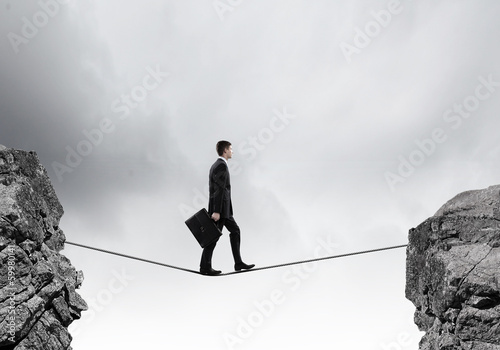Photo: Risky businessman Risky businessman