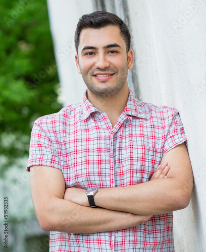Photo: Portrait of smiling cute man Portrait of smiling cute man