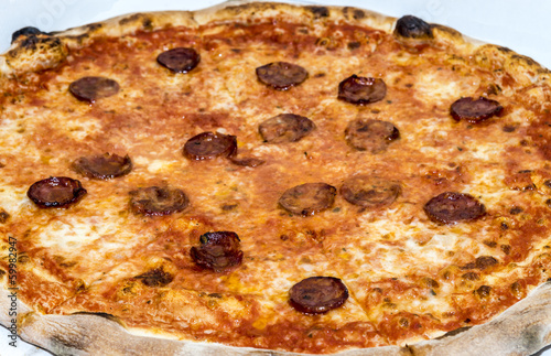Photo: salami pizza salami pizza