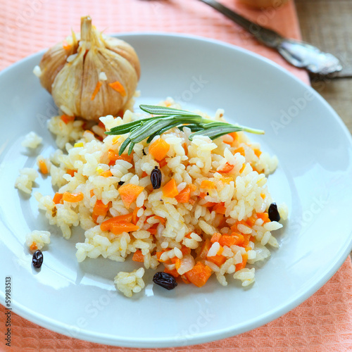 Photo: risotto with garlic and rosemary risotto with garlic and rosemary