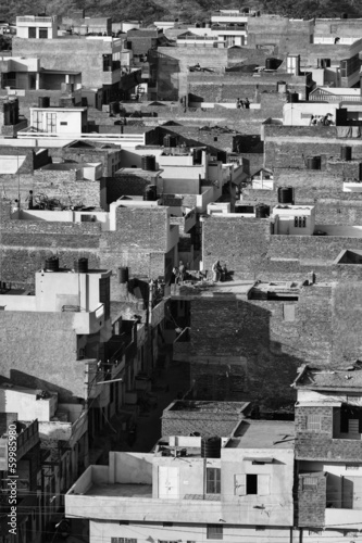 Photo: India, Rajasthan, Jaipur, view of the city from the Sun Temple India, Rajasthan, Jaipur, view of the city from the Sun Temple