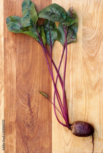 Photo: Red Beet on Wood Red Beet on Wood