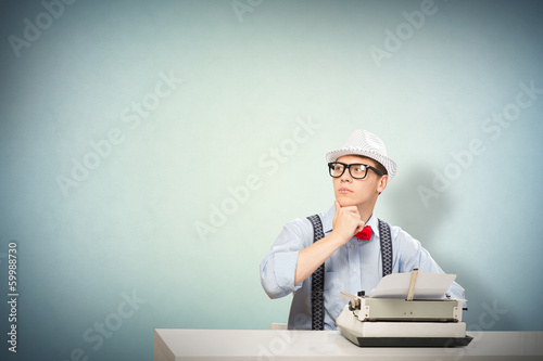 Photo: young journalist young journalist