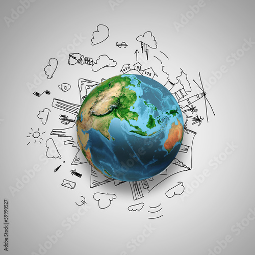 Illustration: Around the world Around the world