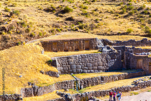 Photo: Tambomachay -archaeological site in Peru, near Cuzco Tambomachay -archaeological site in Peru, near Cuzco