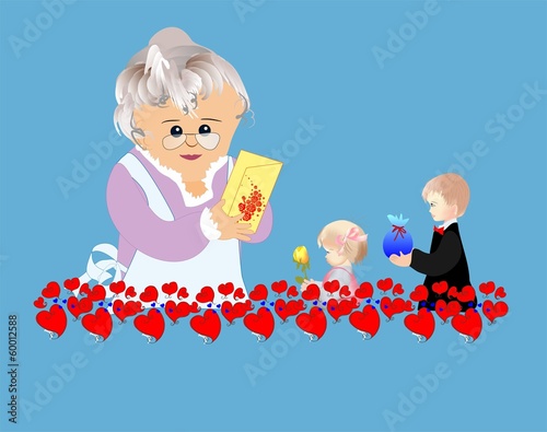 Vector: Dzień babci, Dzień babci,