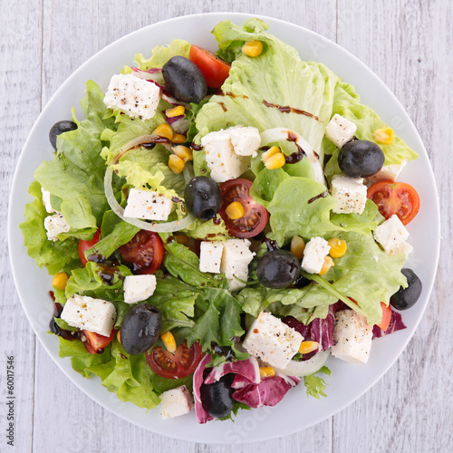 Photo: vegetable salad with cheese vegetable salad with cheese