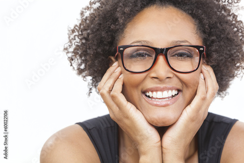 Photo: Mixed Race African American Girl Wearing Glasses Mixed Race African American Girl Wearing Glasses