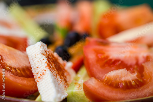 Photo: Tomato sald with mozzarella Tomato sald with mozzarella