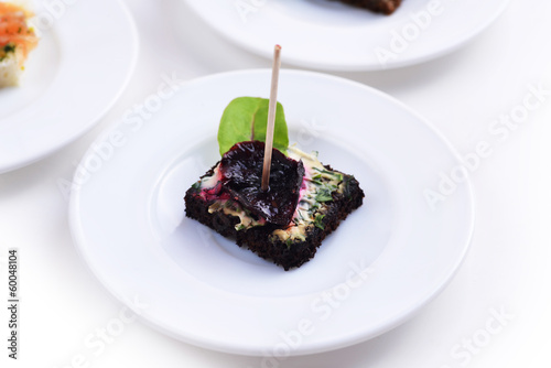 Photo: Canapes with cream cheese Canapes with cream cheese