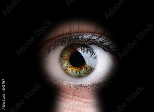 Photo: Looking through a keyhole Looking through a keyhole