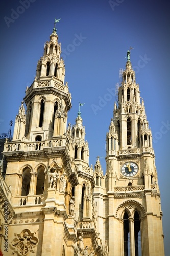 Photo: Vienna city hall, Austria. Cross processed color. Vienna city hall, Austria. Cross processed color.