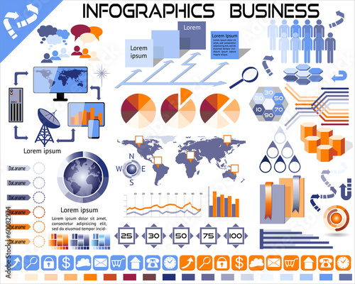 Vector: Infographics Business Icons EPS10 Infographics Business Icons EPS10