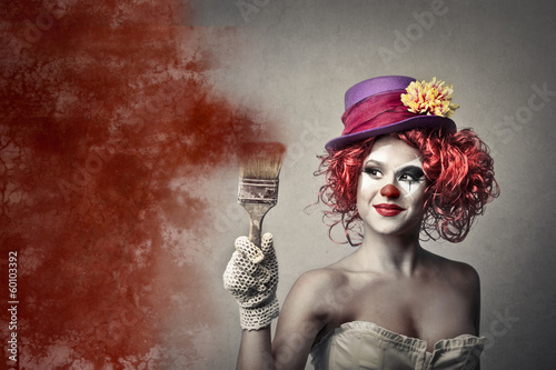 Photo: Painting Clown Painting Clown