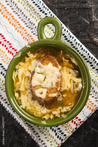 Photo: French onion soup with ingredients French onion soup with ingredients