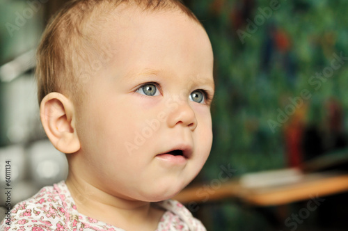Photo: baby is looking baby is looking