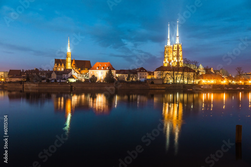  Cathedral Island in the evening Wroclaw, Poland