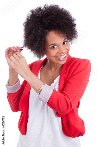 Photo: Portrait of a beautiful african american woman Portrait of a beautiful african american woman