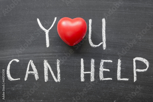Photo: you can help you can help