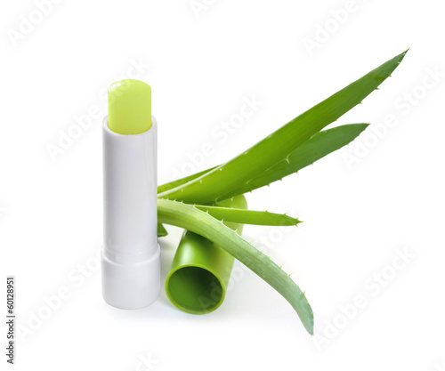 Photo: Hygienic lipstick with aloe leaf Hygienic lipstick with aloe leaf