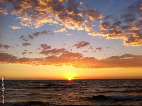 Instant Collection: beautiful sunset with puffy clouds beautiful sunset with puffy clouds