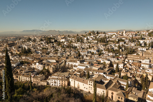 Photo: Old buildings in Moorish Albaicin district of Granada Old buildings in Moorish Albaicin district of Granada