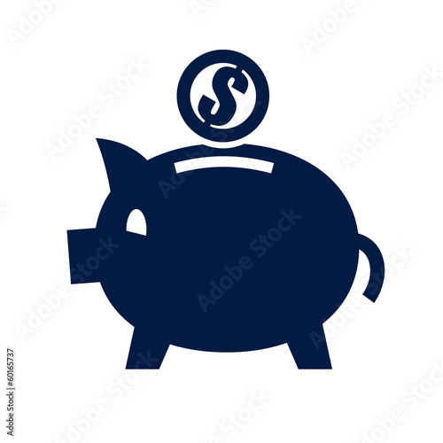 Vector: Piggy bank icon Piggy bank icon