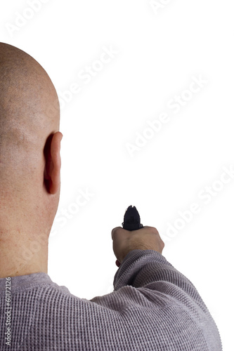 Photo: Pistol in hand Pistol in hand