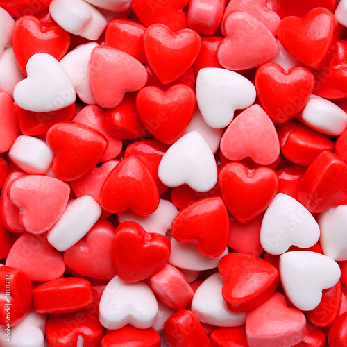 Photo: Heart Candy background. Valentine's Day Heart Candy background. Valentine's Day