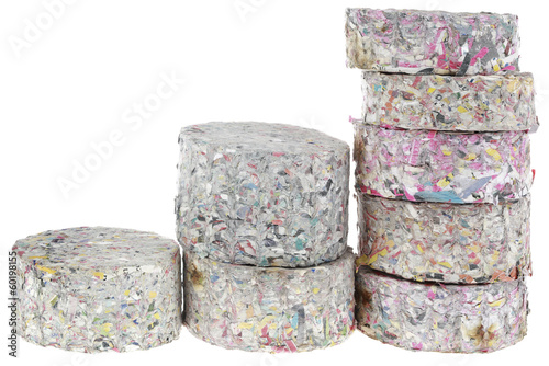 Photo: Recycled Paper Fire Logs Cutout Recycled Paper Fire Logs Cutout