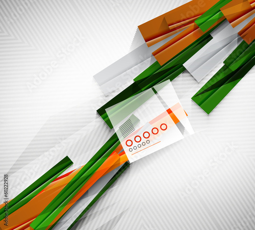 Vector: Stripes geometric shape paper template Stripes geometric shape paper template