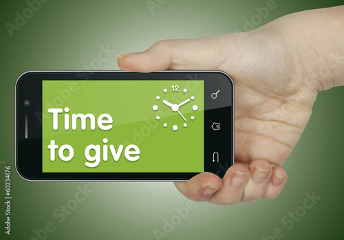 Photo: Time to give. Phone Time to give. Phone
