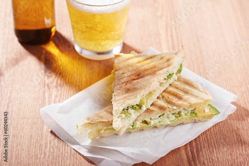 Photo: Feta cheese and avocado sandwich Feta cheese and avocado sandwich