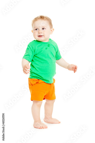 Photo: baby boy isolated. baby boy isolated.