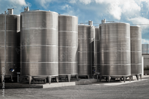 Photo: industrial silos industrial silos