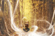 beautiful young girl in a magical forest, beautiful young girl in a magical forest,