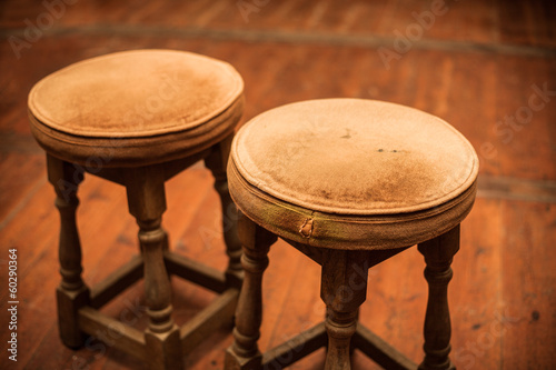 Photo: Two antique stools Two antique stools
