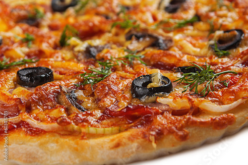 Photo: Pizza with smoked meat Pizza with smoked meat