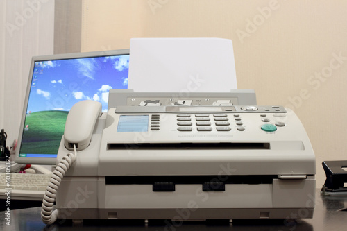 Photo: Fax machine. Fax machine.