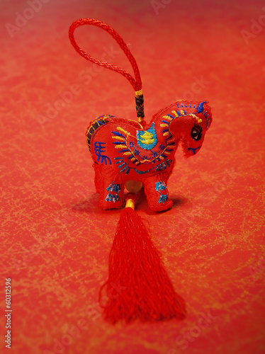 Photo: Traditional chinese knot,calligraphy mean happy new year Traditional chinese knot,calligraphy mean happy new year
