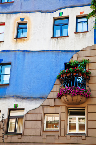 Photo: Wall of Hundertwasser house Wall of Hundertwasser house