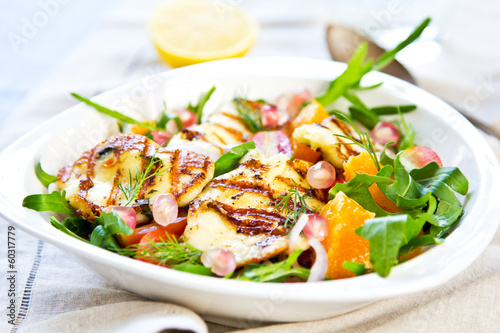 Photo: Halloumi with Orange and Rocket salad Halloumi with Orange and Rocket salad